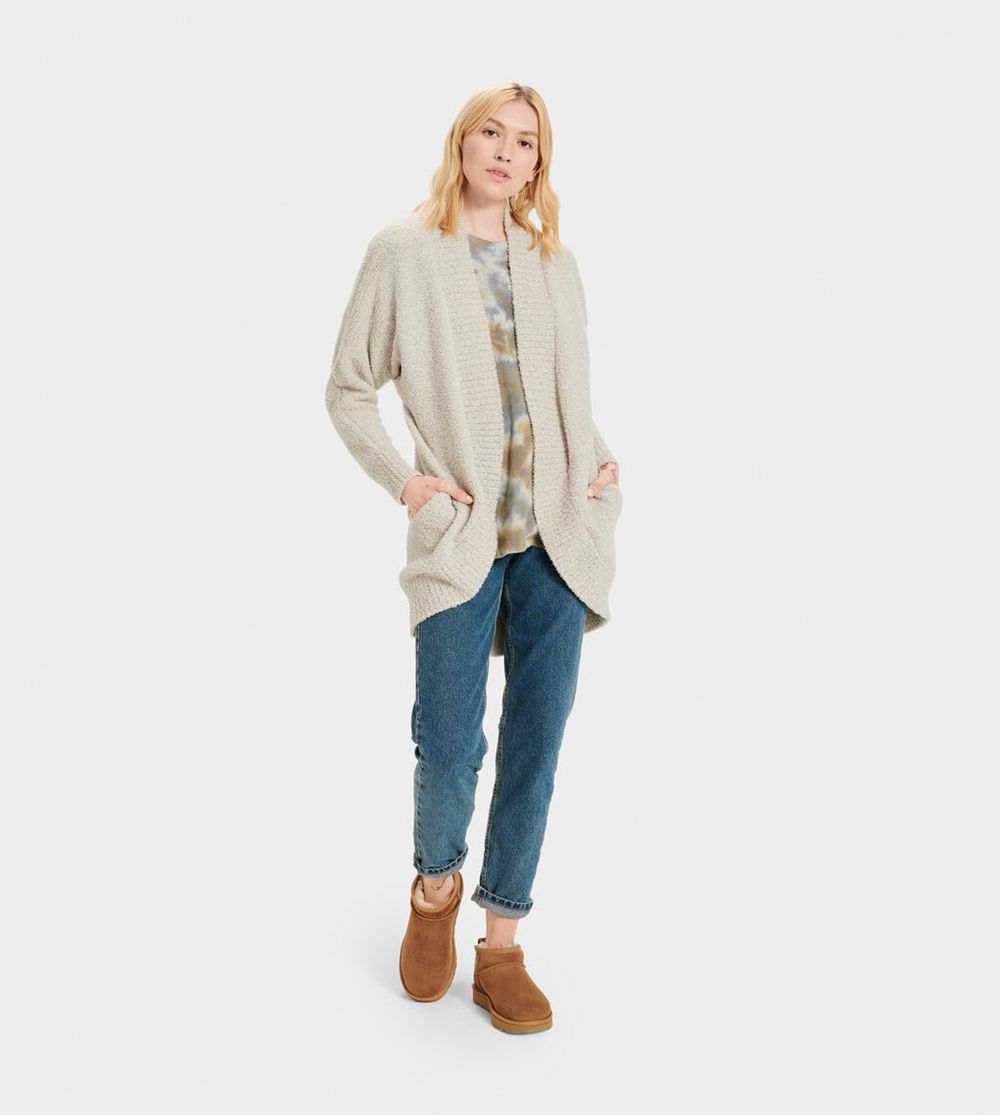 Ugg Cardigan Womens - Ugg Fremont Beige - 089GXQPJV